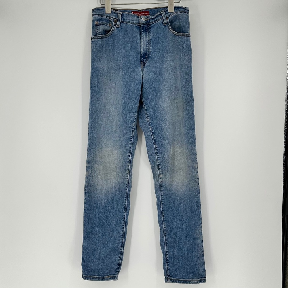 Levis 550 Relaxed Fit Tapered Leg Jeans Womens Medium Wash Blue Stretch Denim 10
